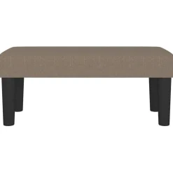 vidaXL Bancos-Banco de tela gris taupe 70x30x30 cm