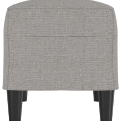 vidaXL Banco de tela 70x35x41 cm Gris claro New