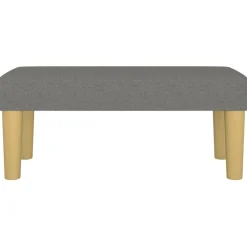 vidaXL Banco de tela 70x30x30 cm Gris oscuro New