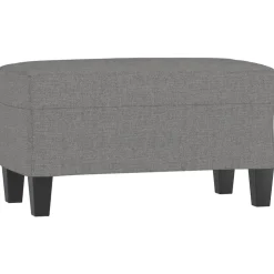 vidaXL Banco de tela 70x35x41 cm Gris oscuro Discount