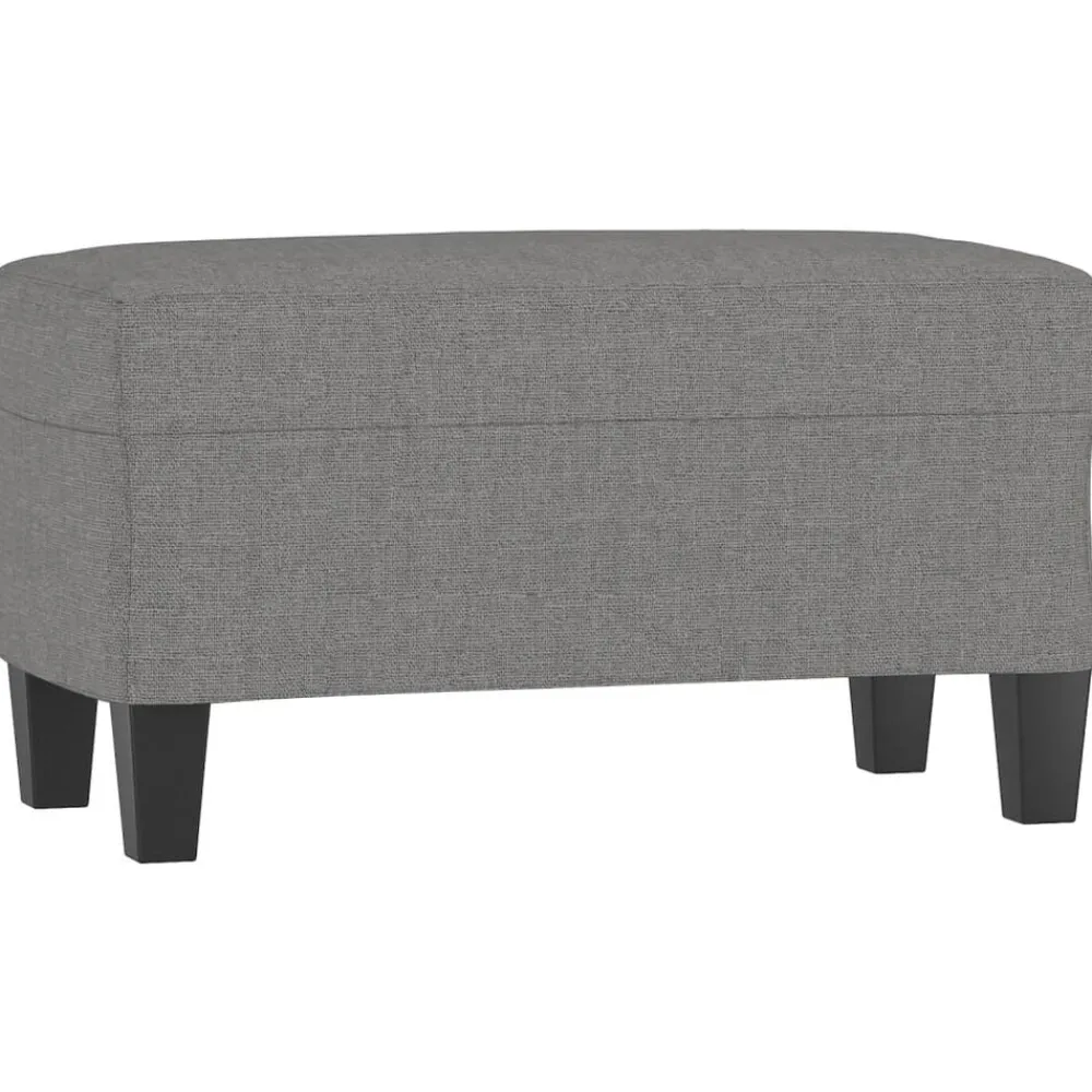 vidaXL Banco de tela 70x35x41 cm Gris oscuro Discount