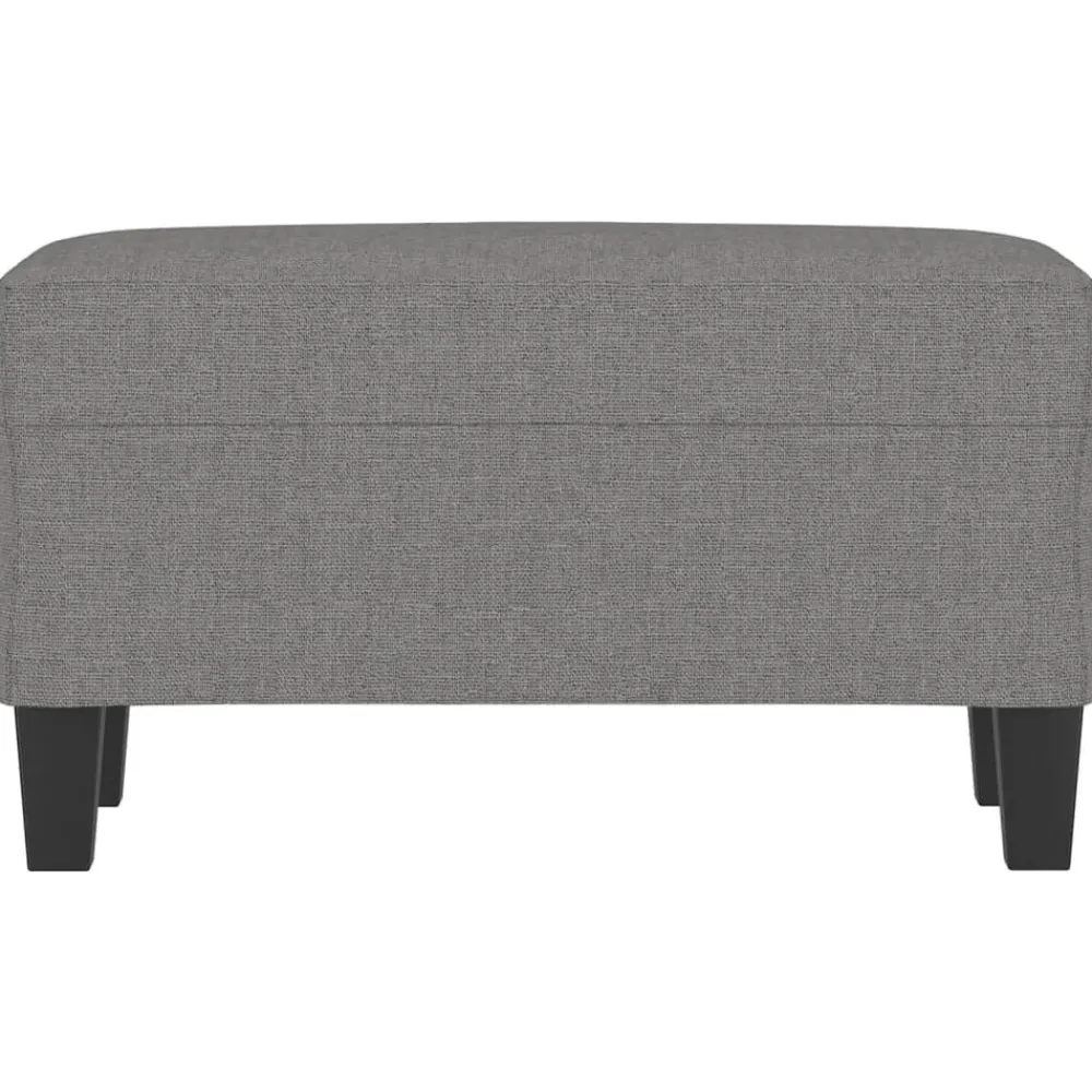 vidaXL Banco de tela 70x35x41 cm Gris oscuro Discount