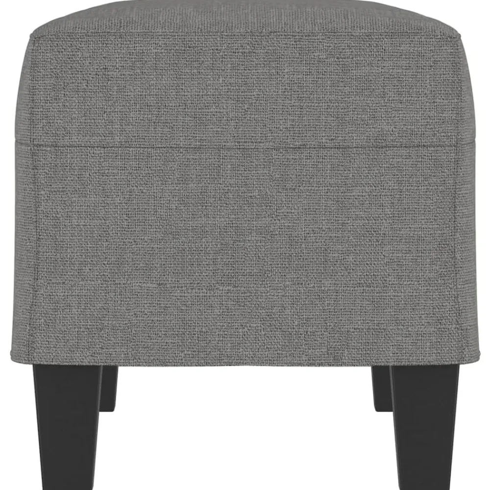 vidaXL Banco de tela 70x35x41 cm Gris oscuro Discount
