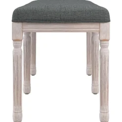 vidaXL Bancos-Banco de tela oscuro 110x40x49 cm