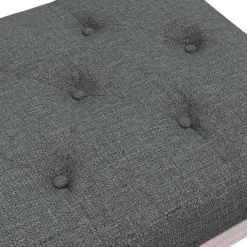 vidaXL Bancos-Banco de tela oscuro 110x40x49 cm