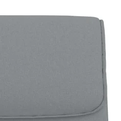 vidaXL Banco de tela 100x64x80 cm Gris claro New