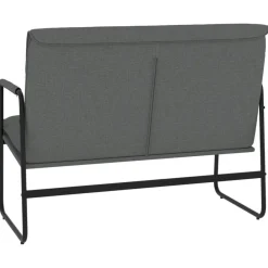 vidaXL Banco de tela 100x64x80 cm Gris oscuro Best