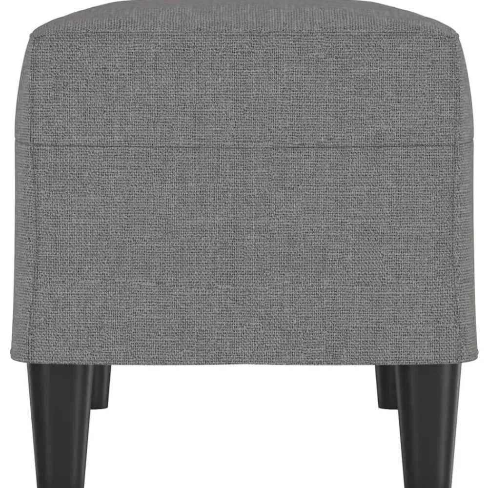 vidaXL Banco de tela 70x35x41 cm Gris oscuro Discount
