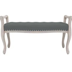 vidaXL Bancos-Banco de tela oscuro 110x45x60 cm