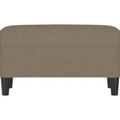 vidaXL Bancos-Banco de tela gris taupe 70x35x41 cm