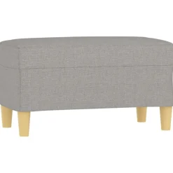 vidaXL Banco de tela 70x35x41 cm Gris claro Sale
