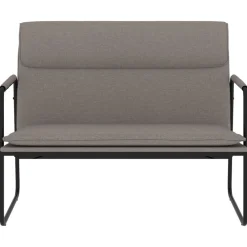 vidaXL Bancos-Banco de tela gris 100x64x80 cm