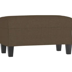 vidaXL Banco de tela marrón 70x35x41 cm Marr&oacute;n New