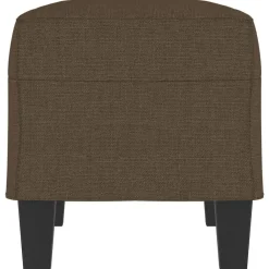 vidaXL Banco de tela marrón 70x35x41 cm Marr&oacute;n New