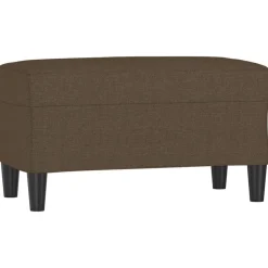vidaXL Banco de tela marrón 70x35x41 cm Marr&oacute;n Outlet