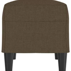 vidaXL Banco de tela marrón 70x35x41 cm Marrón Outlet