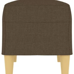 vidaXL Bancos-Banco de tela marrón 70x35x41 cm