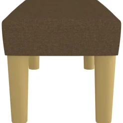 vidaXL Banco de tela marrón 70x30x30 cm Marrón oscuro Clearance