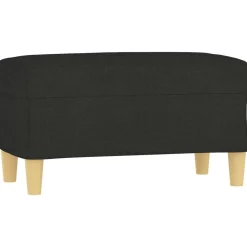 vidaXL Banco de tela 70x35x41 cm Negro Best