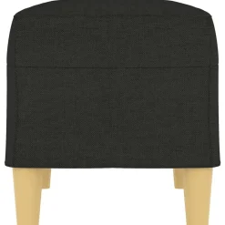 vidaXL Banco de tela 70x35x41 cm Negro Best