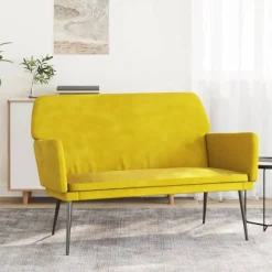 vidaXL Bancos-Banco de terciopelo 108x79x79 cm