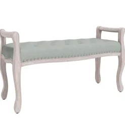 vidaXL Banco de terciopelo 110x45x60 cm Gris claro Sale