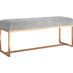 vidaXL Bancos-Banco de terciopelo 110x36x45 cm