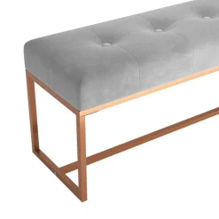 vidaXL Bancos-Banco de terciopelo 110x36x45 cm
