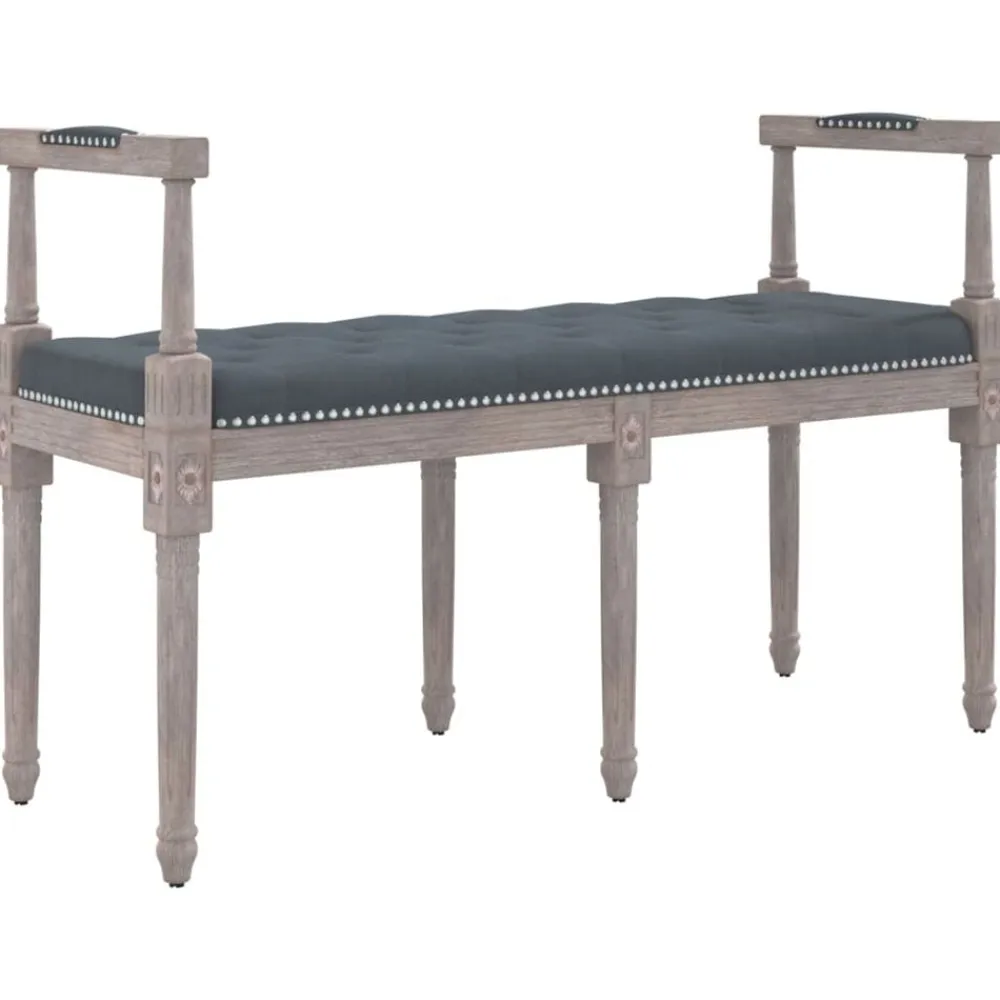 vidaXL Bancos-Banco de terciopelo 110x40x70 cm