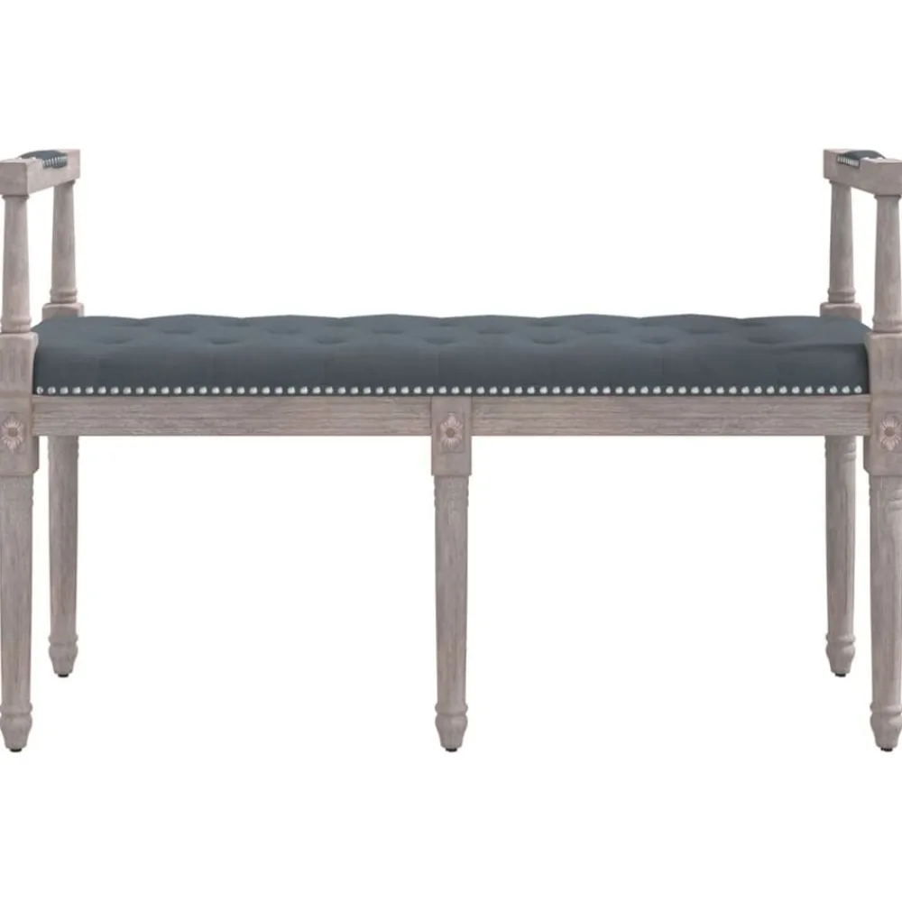 vidaXL Bancos-Banco de terciopelo 110x40x70 cm