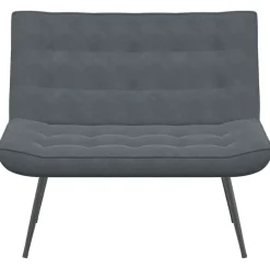 vidaXL Banco de terciopelo 110x74x84 cm Gris oscuro Hot