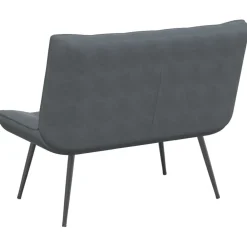 vidaXL Banco de terciopelo 110x74x84 cm Gris oscuro Hot