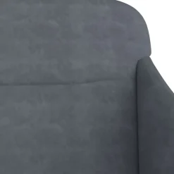 vidaXL Banco de terciopelo 110x76x80 cm Gris oscuro