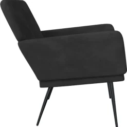 vidaXL Banco de terciopelo 108x79x79 cm Negro Online