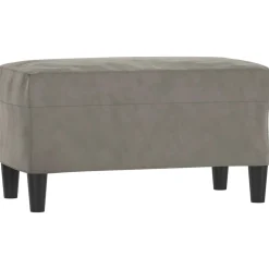 vidaXL Bancos-Banco de terciopelo 70x35x41 cm