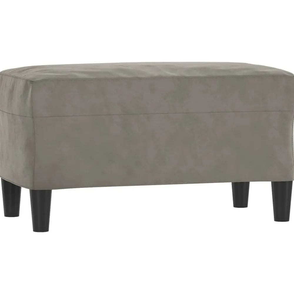 vidaXL Bancos-Banco de terciopelo 70x35x41 cm