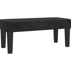 vidaXL Banco de terciopelo 70x30x30 cm Negro Hot
