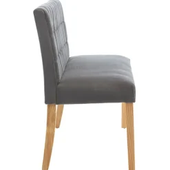 vidaXL Banco de terciopelo 140 cm Gris Best