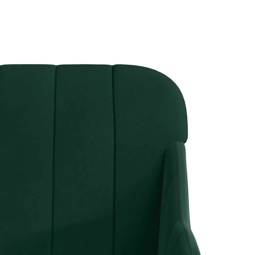 vidaXL Banco de terciopelo 110x76x80 cm Verde oscuro Clearance
