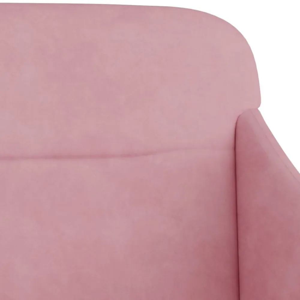 vidaXL Banco de terciopelo 110x76x80 cm Rosa Outlet