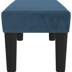 vidaXL Banco de terciopelo 70x30x30 cm Azul oscuro