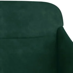 vidaXL Banco de terciopelo 110x76x80 cm Verde oscuro New