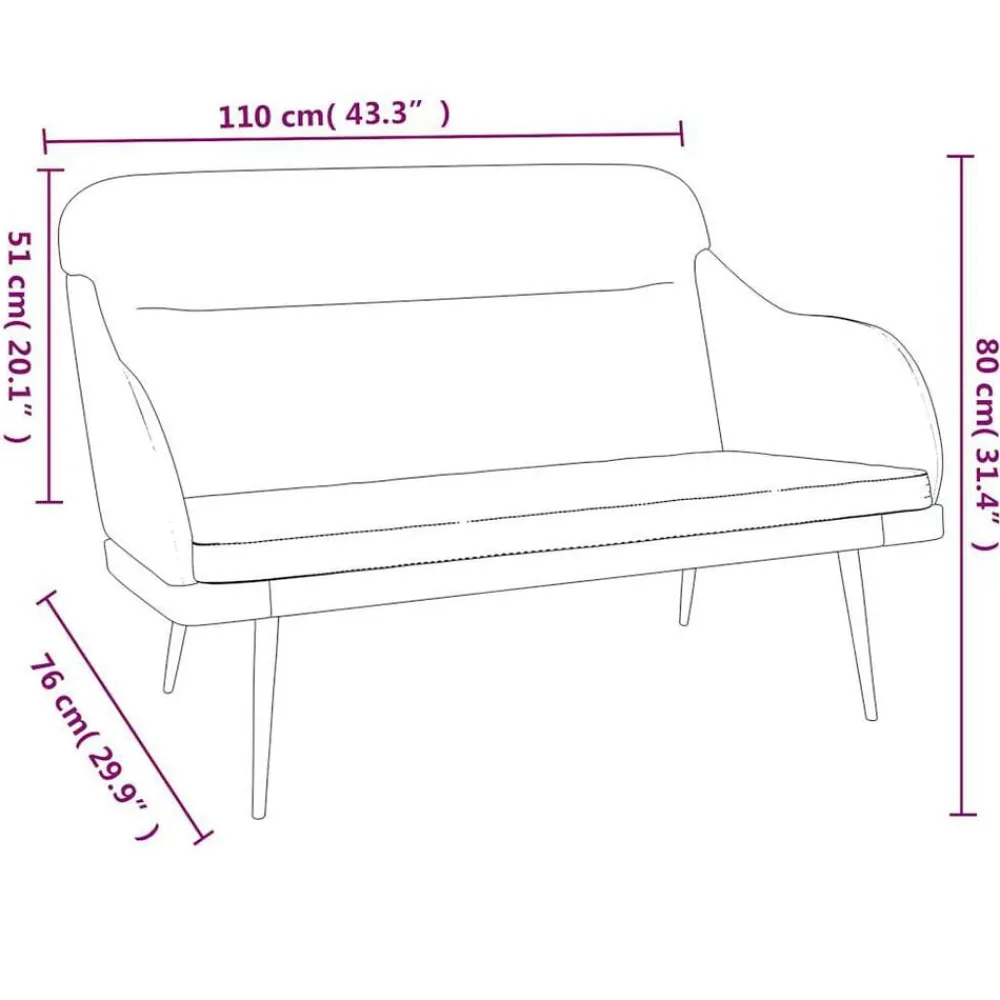 vidaXL Banco de terciopelo 110x76x80 cm Verde oscuro New