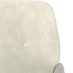 vidaXL Banco de terciopelo 108x79x79 cm Crema Outlet