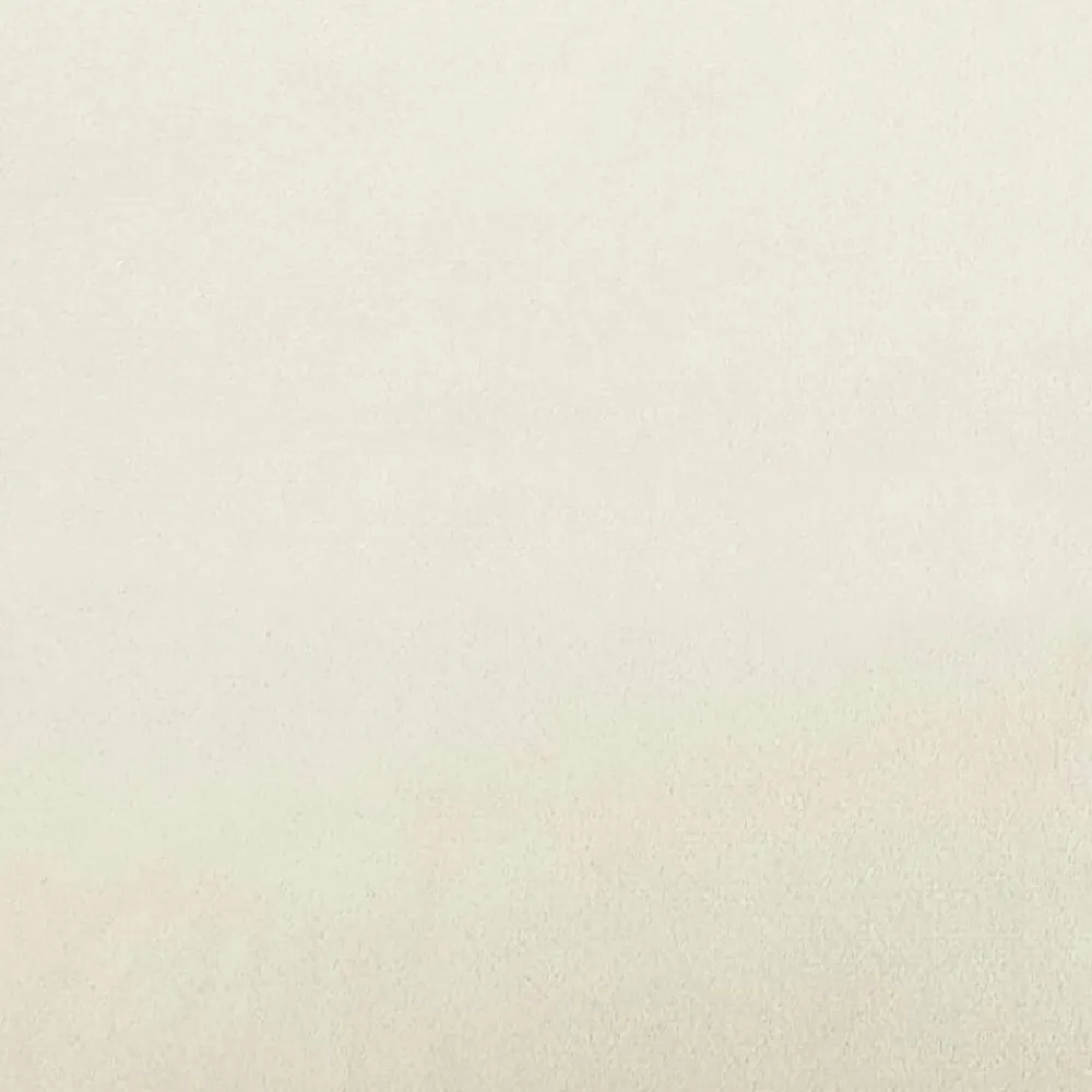 vidaXL Banco de terciopelo 108x79x79 cm Crema Outlet