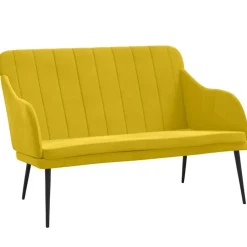 vidaXL Bancos-Banco de terciopelo 110x76x80 cm