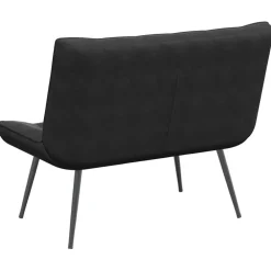 vidaXL Banco de terciopelo 110x74x84 cm Negro Outlet
