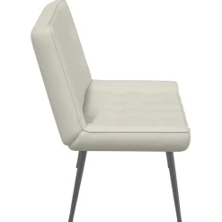 vidaXL Banco de terciopelo color 110x74x84 cm Crema Outlet