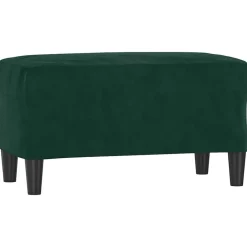vidaXL Banco de terciopelo 70x35x41 cm Verde oscuro Sale