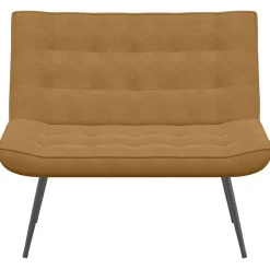 vidaXL Banco de terciopelo marrón 110x74x84 cm Marr&oacute;n Clearance
